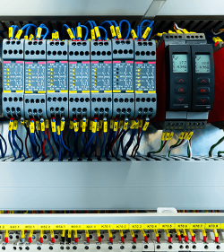 Stromüberwachungsgehäuse für Strom und Verteilungsstrom. unterbrechungsfreie elektrische Spannung. (C) Shutterstock, bit mechanic